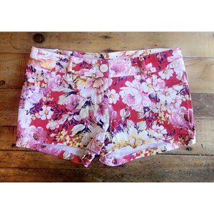 Girls Pink Mocha Floral Shorts